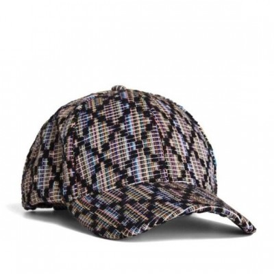 BCBGeneration Jacquard Hat Woven Diamond 's Hat Baseball Cap Multi Color  eb-67854069